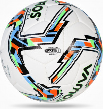 Мяч футбольный VAMOS AZTECA № 4 тренировочный, бело-черно-оранжевый - Фото 12