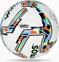 Мяч футбольный VAMOS AZTECA № 4 тренировочный, бело-черно-оранжевый - Фото 14