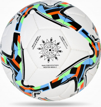 Мяч футбольный VAMOS AZTECA № 4 тренировочный, бело-черно-оранжевый - Фото 13
