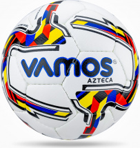 Мяч футбольный VAMOS AZTECA № 3 тренировочный, бело-черно-красный - Фото 11