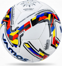 Мяч футбольный VAMOS AZTECA № 3 тренировочный, бело-черно-красный - Фото 15