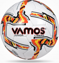 Мяч футбольный VAMOS JUNIOR LIGERO №3 облегченный, бело-оранжевый - Фото 11
