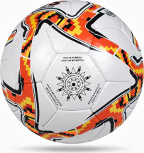 Мяч футбольный VAMOS JUNIOR LIGERO №3 облегченный, бело-оранжевый - Фото 15