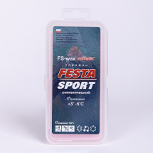 Парафин высокофтористый синтетический Фэста-Спорт FS-wax для лыж, 90 гр t (+3-5 С) - Фото 12