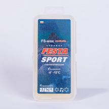 Парафин высокофтористый синтетический Фэста-Спорт FS-wax для лыж, 90 гр t (-6-12 С) - Фото 12