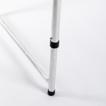 Комплект стол складной алюминиевый КЕДР, 120 х 60 х 68,3 см, влагозащищенный  и 4 малых складных табурета, черно-белый - Фото 25