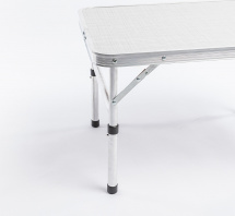 Стол складной алюминиевый КЕДР, 60 х 46 х 41 см, влагозащищенный, белый - Фото 12